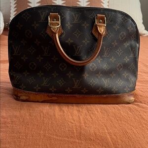 Louis Vuitton Brown and Tan Satchel